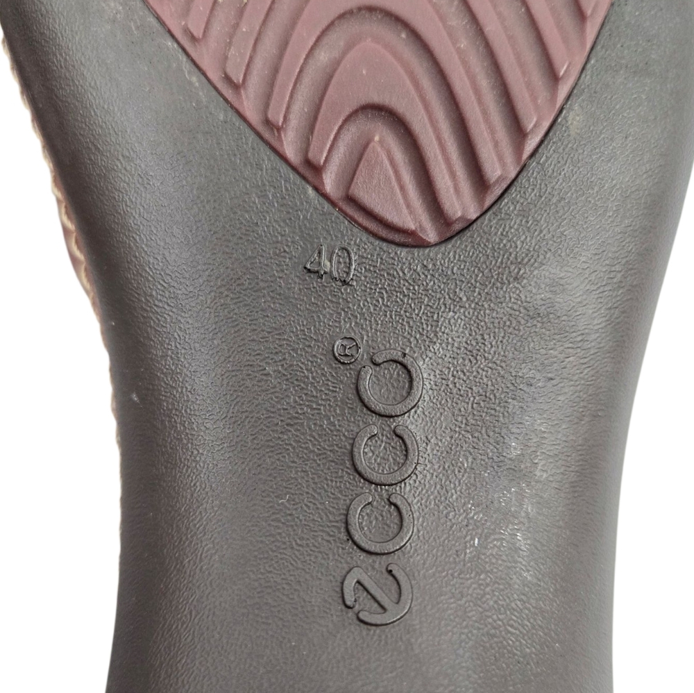 Ecco Brown Leather Ankle Strap Mary Jane Shoes - Picture 10 of 13